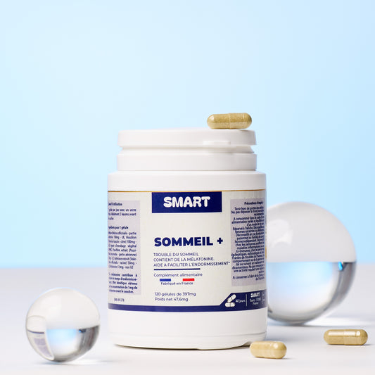 SOMMEIL+ | Formule Premium Mélatonine-Valériane-Passiflore | 120 gélules